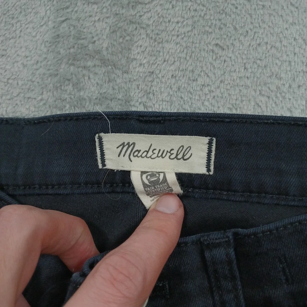 Madewell Jeans Womens 27‎ Petite Black Mid Rise Skinny Preppy Casual